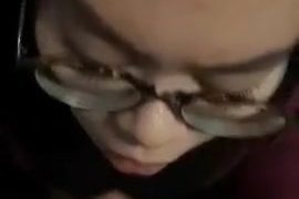 Malay bertudung kena pancut muka