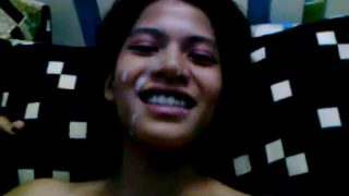 Awek isap kote pancut muka