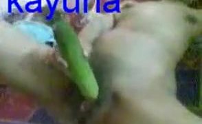 Melayu kena jolok puki pakai timun