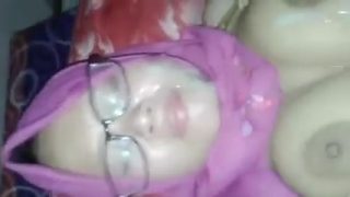 Tudung malay pancut muka