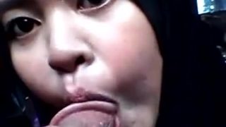 Malay awek tudung deep throat blowjob