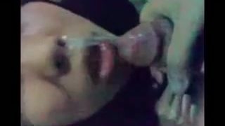 Hijab girl fucking cum in tits