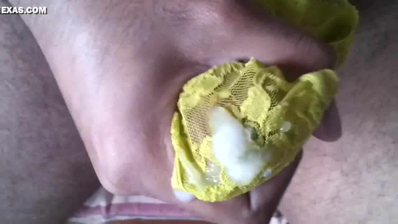 Masturbating man cums